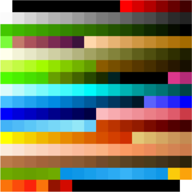 Color palette used by Indiana Jones and His Desktop Adventures